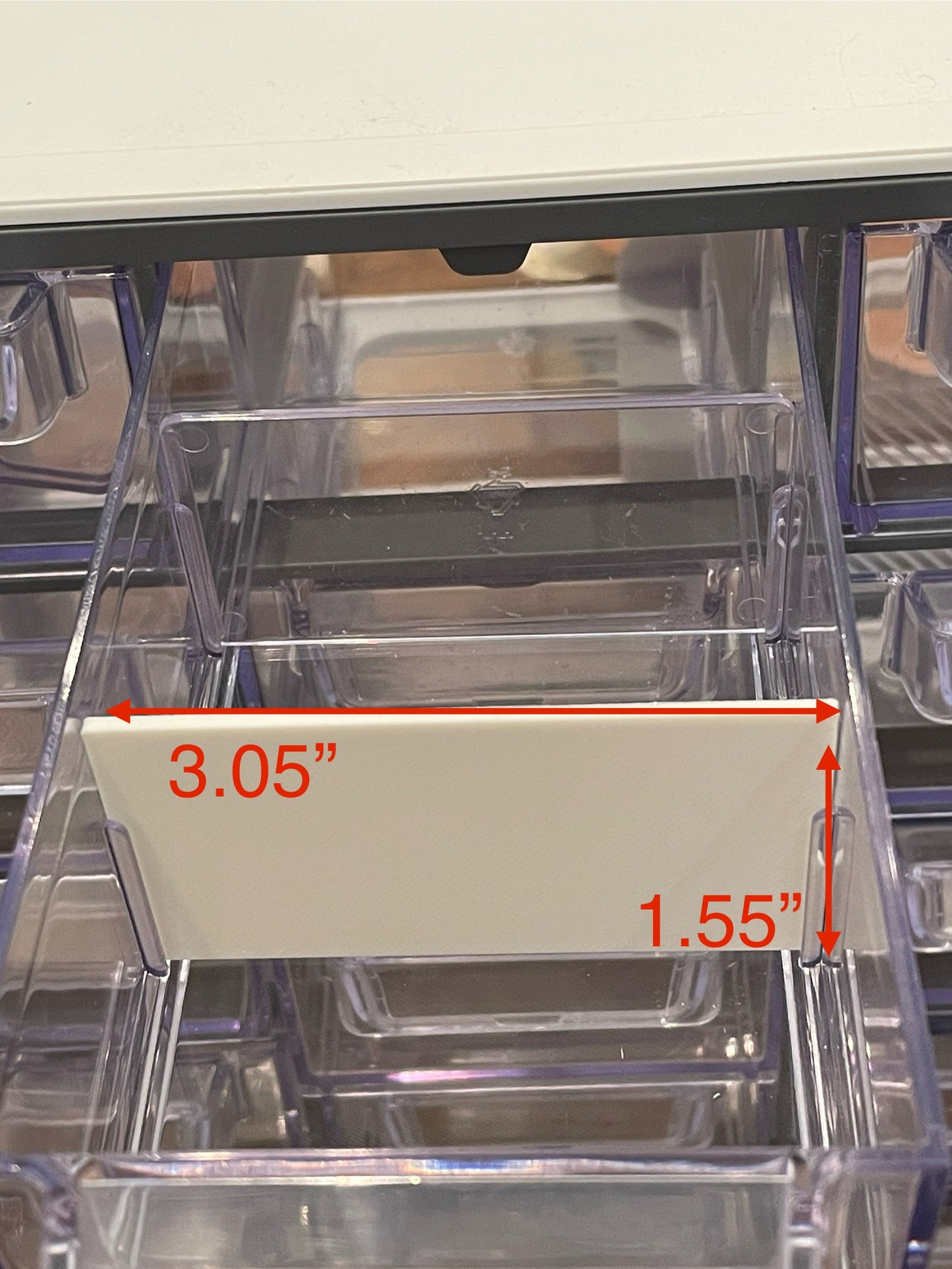 Dividers for Sysmax Plastic Storage Organizer Cabinet - Small Drawers (3.1” x 1.6”)